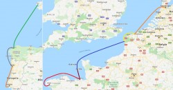 Trasa rejsu Lizbona - Biskajska - Kanał La Manche - Amsterdam.jpg